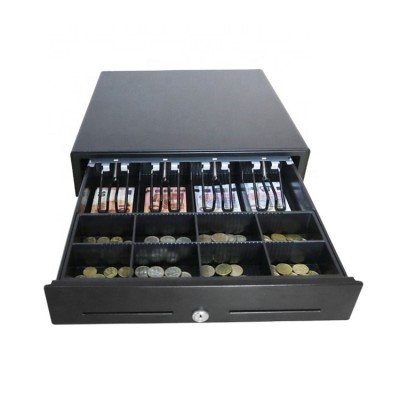 Supermarket equipment steel ball slide metal case cash safe box drawer till for sale