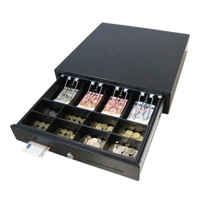 China Supplier Metal Cash Drawer Slide Series Front Lock Money Drawer Pos System