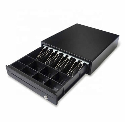 4 bill 8coin Black Metal Small Economical POS Safe Cash Register Drawer